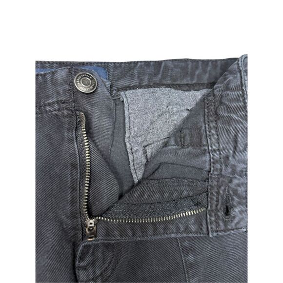 Aeropostale Women’s 10 Low Rise Flare Utility Cargo Pants Black Y2K - Picture 3 of 7